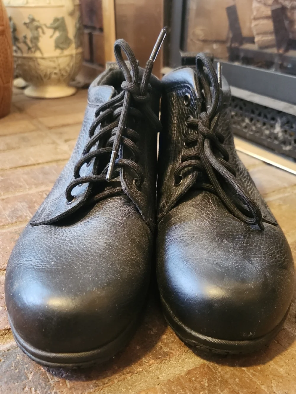 SAS Black Non Slip Work Chukka Lace-Up Boots Size 7.5 SAS Brand Hey Dude Inserts